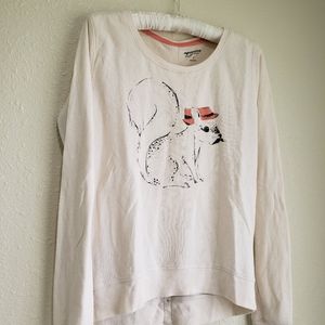 Arizona Jean Top  Small, longsleeve, Cream Sweatshirt / shirt Button dow…